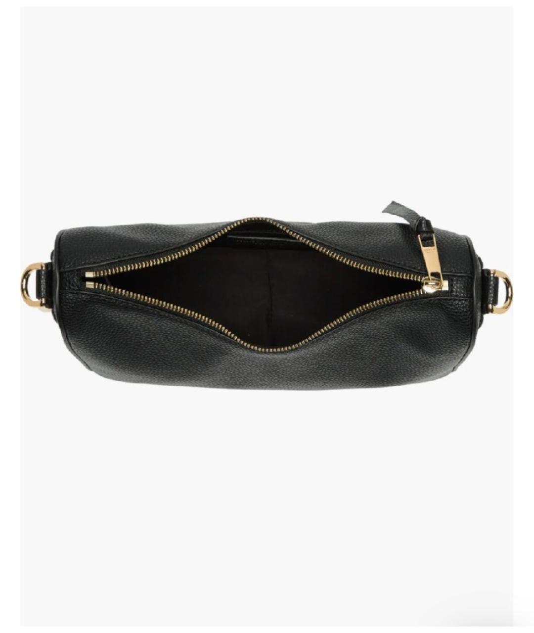 MARC JACOBS Черная кожаная сумка с короткими ручками, фото 3