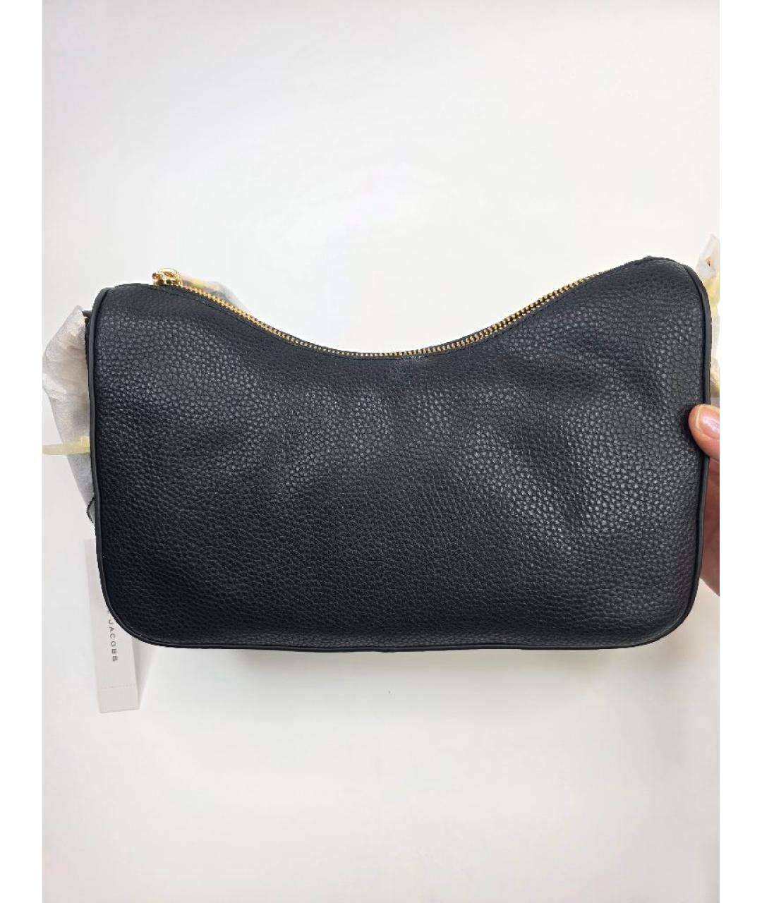 MARC JACOBS Черная кожаная сумка с короткими ручками, фото 6