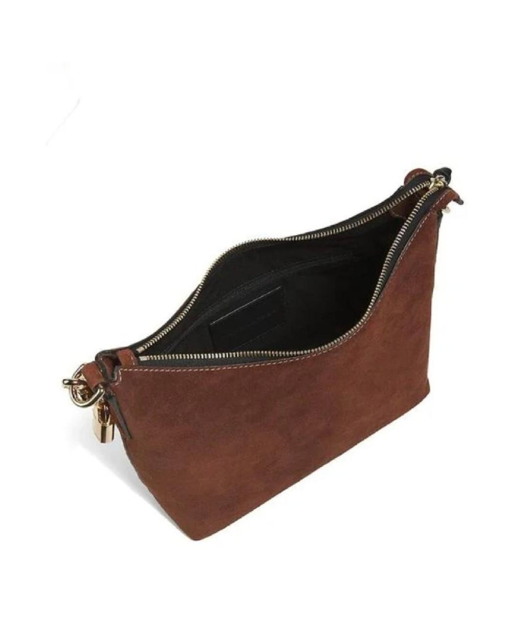 MARC JACOBS Коричневая замшевая сумка с короткими ручками, фото 2