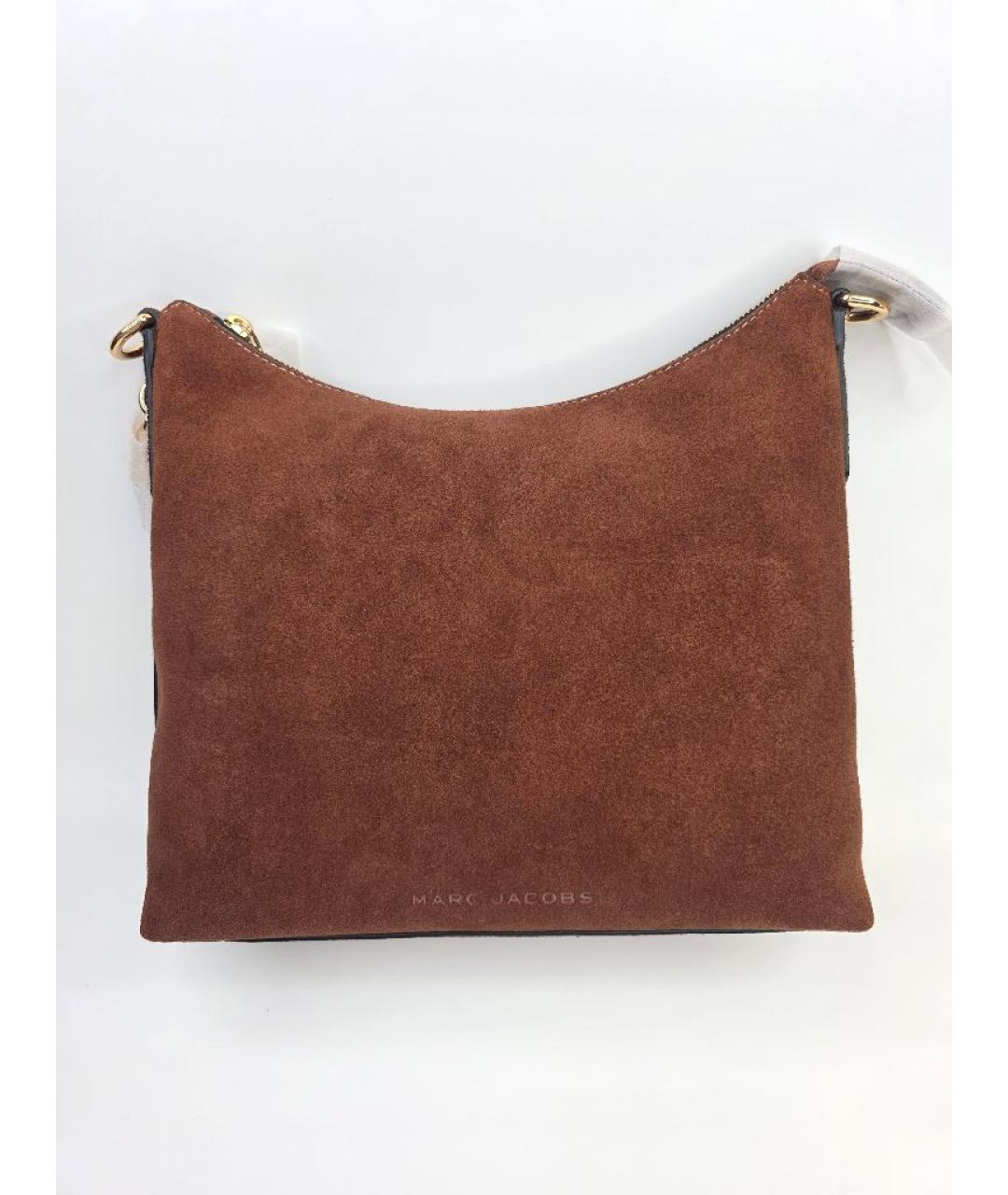 MARC JACOBS Коричневая замшевая сумка с короткими ручками, фото 5