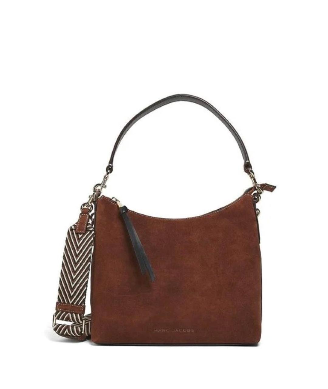 MARC JACOBS Коричневая замшевая сумка с короткими ручками, фото 1