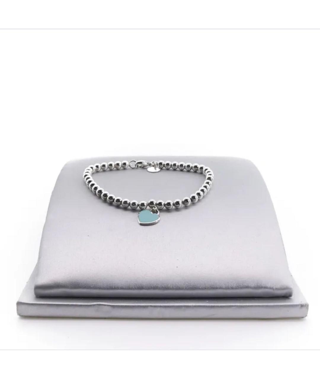 TIFFANY&CO Бирюзовый серебряный браслет, фото 8