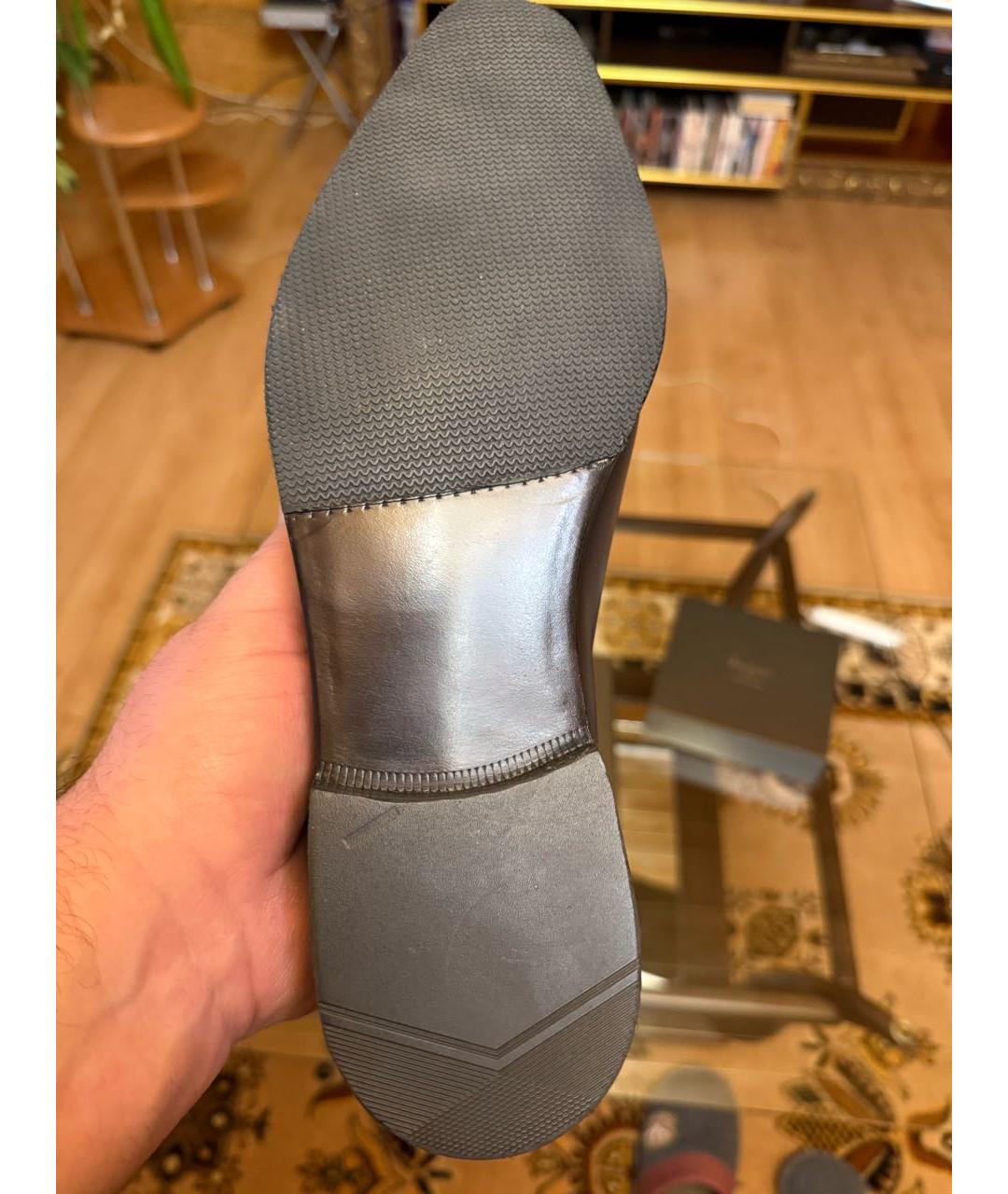 BERLUTI Синие кожаные низкие ботинки, фото 3