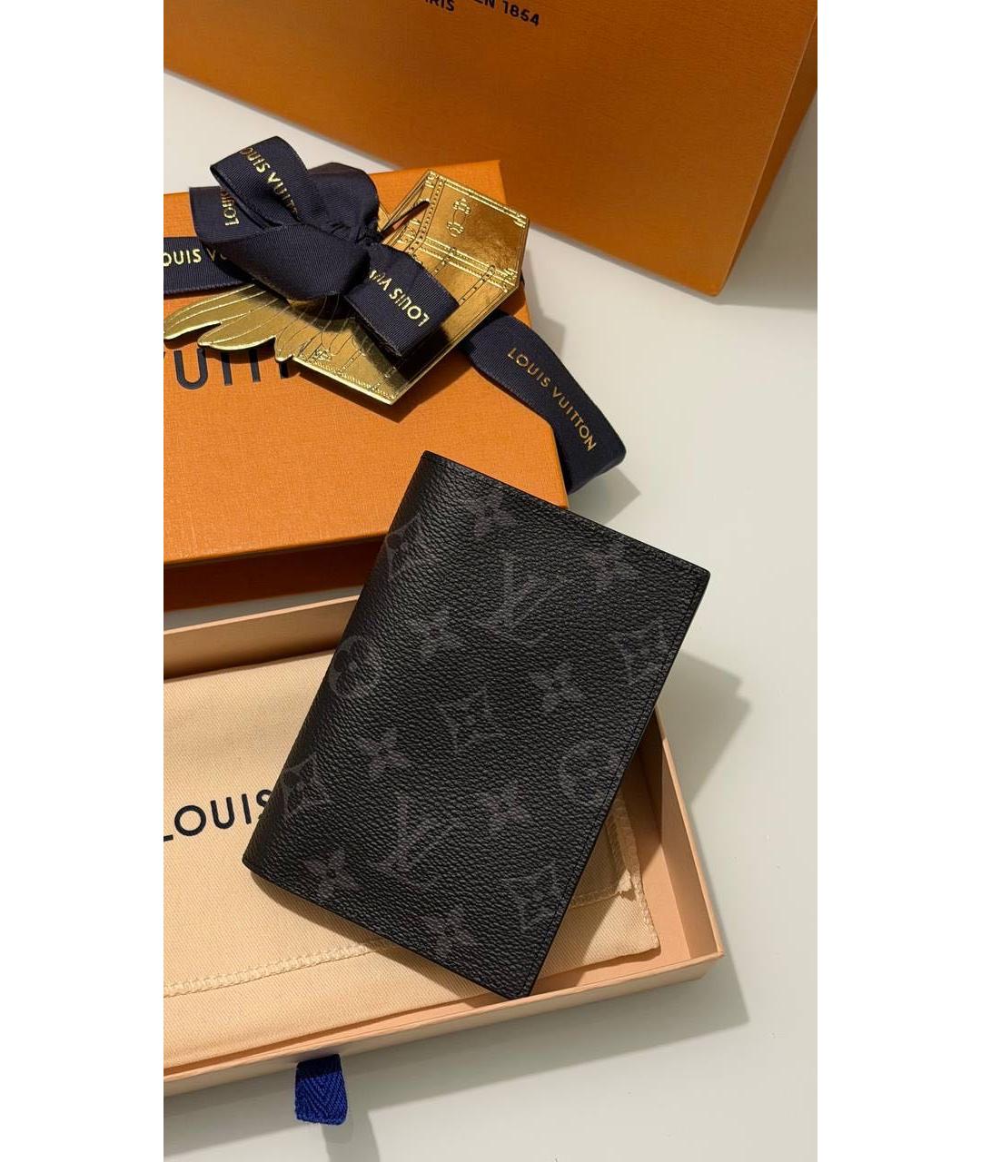 LOUIS VUITTON Черный кошелек, фото 2