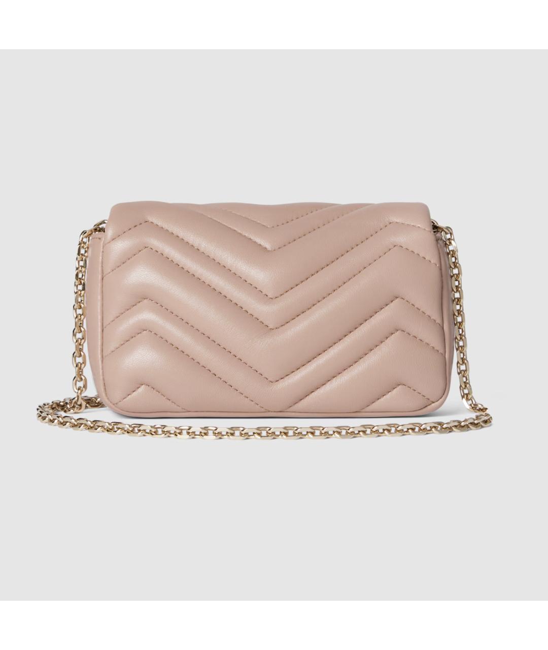 GUCCI Розовая кожаная сумка через плечо, фото 5