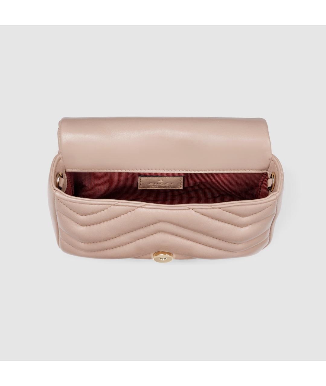 GUCCI Розовая кожаная сумка через плечо, фото 6