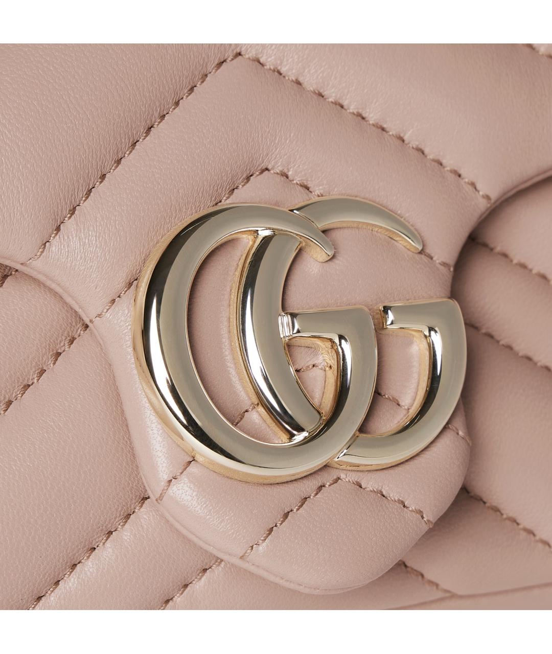 GUCCI Розовая кожаная сумка через плечо, фото 4