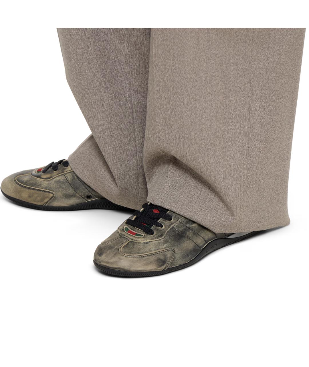 GUCCI Мульти кожаные кроссовки, фото 3