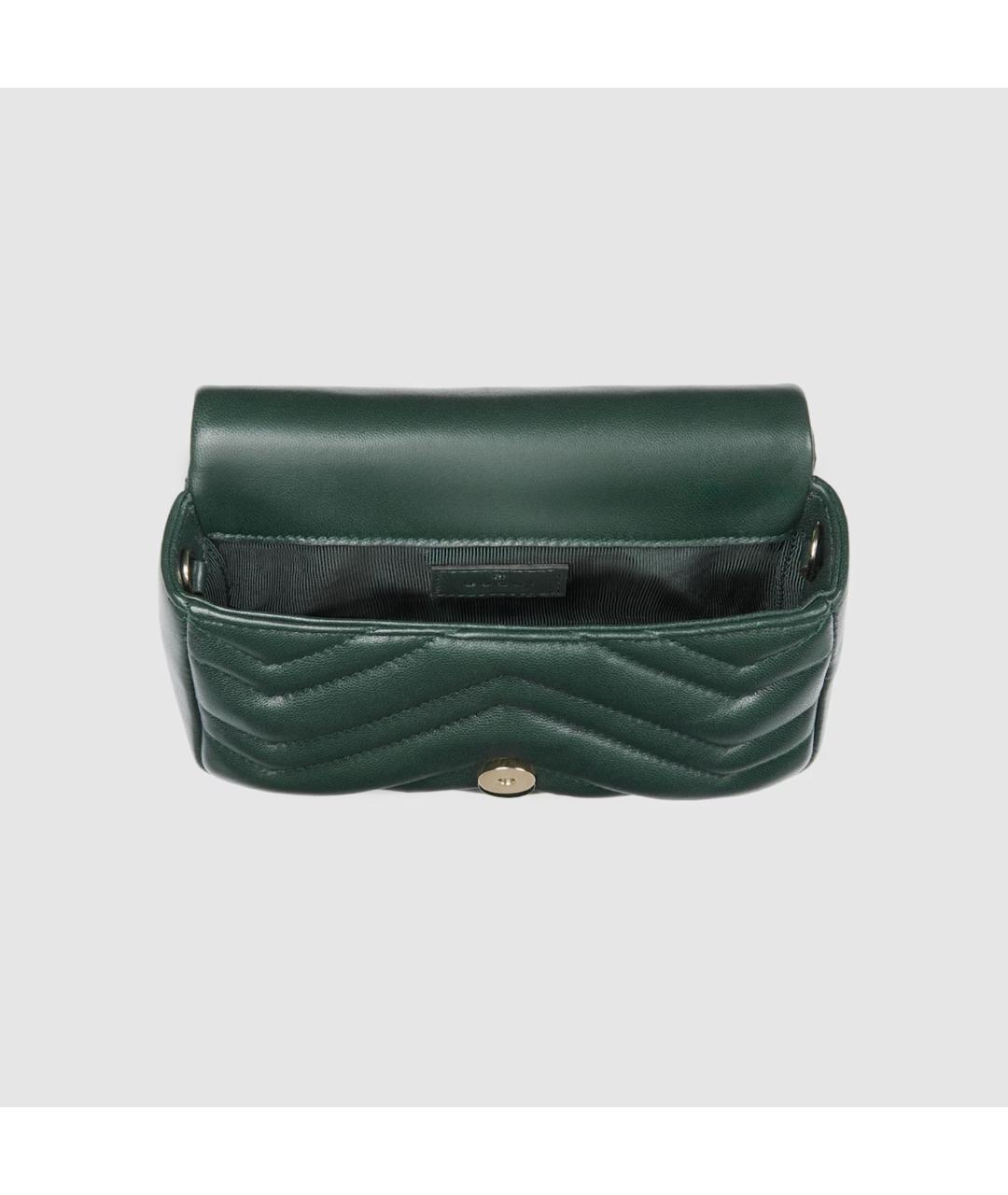 GUCCI Зеленая кожаная сумка через плечо, фото 6