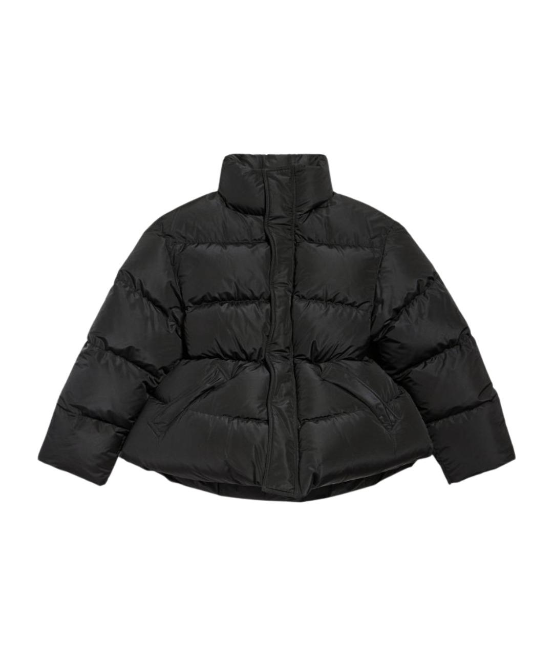 BALENCIAGA Черный полиамидовый пуховик, фото 1