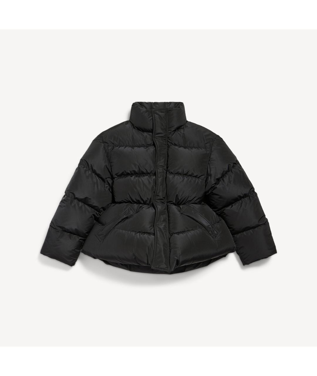BALENCIAGA Черный полиамидовый пуховик, фото 5