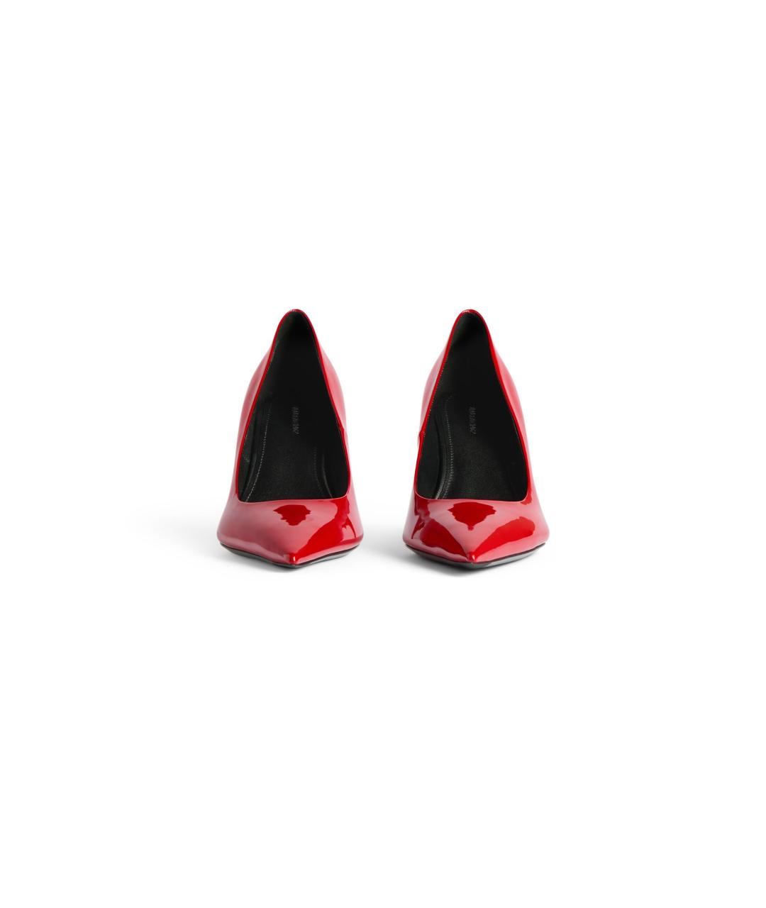 BALENCIAGA Красные кожаные туфли, фото 3