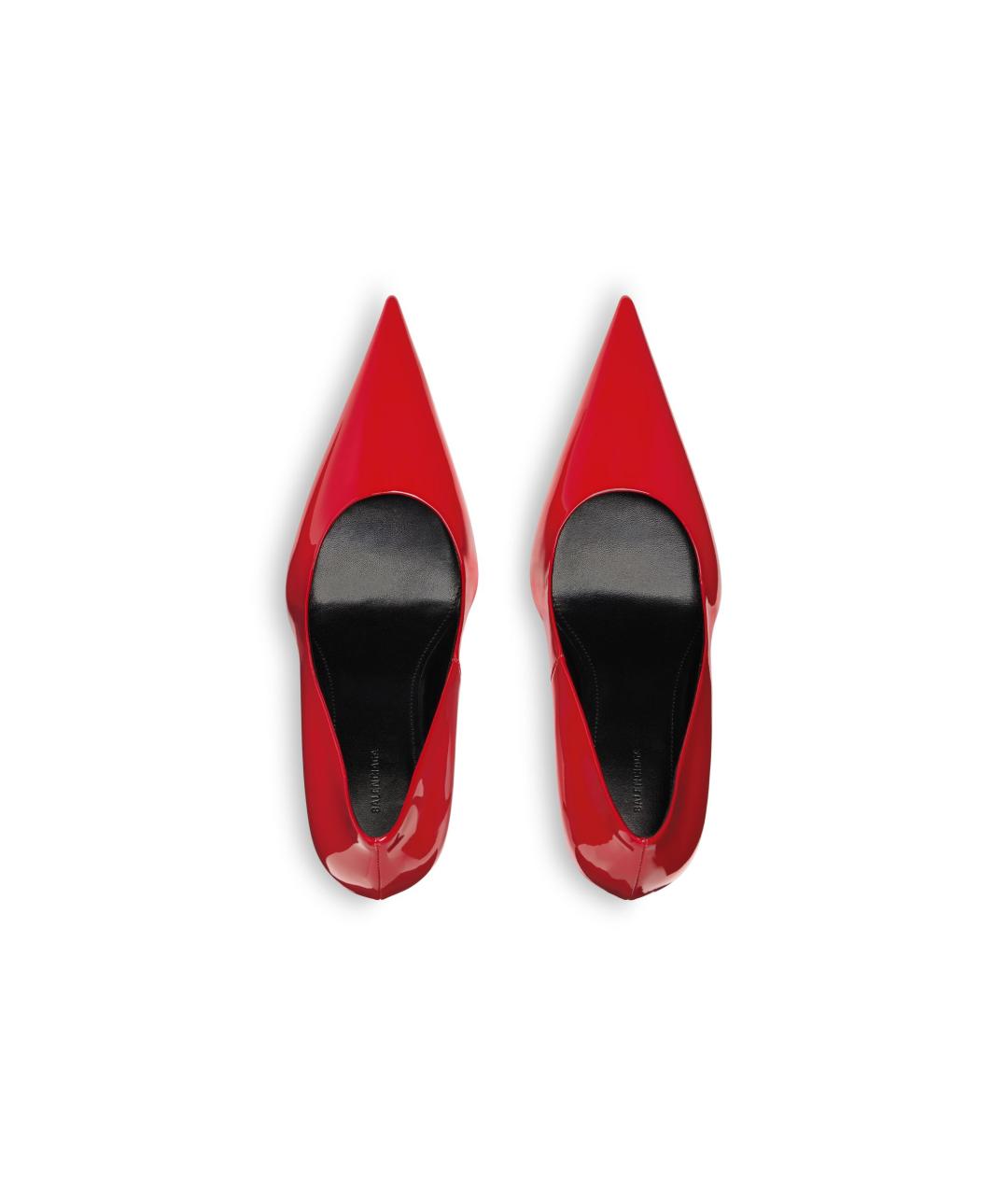 BALENCIAGA Красные кожаные туфли, фото 6