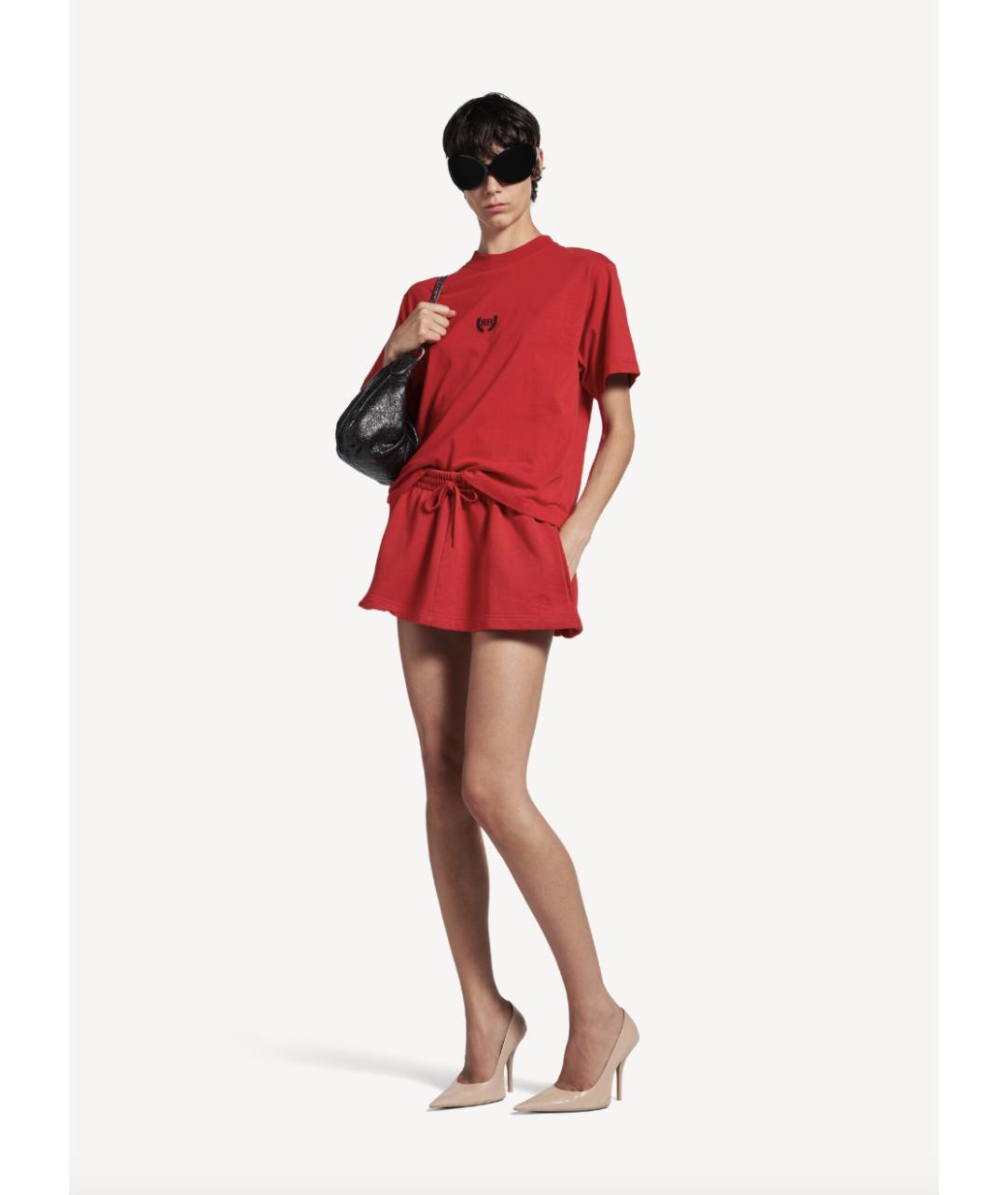 BALENCIAGA Красная футболка, фото 2