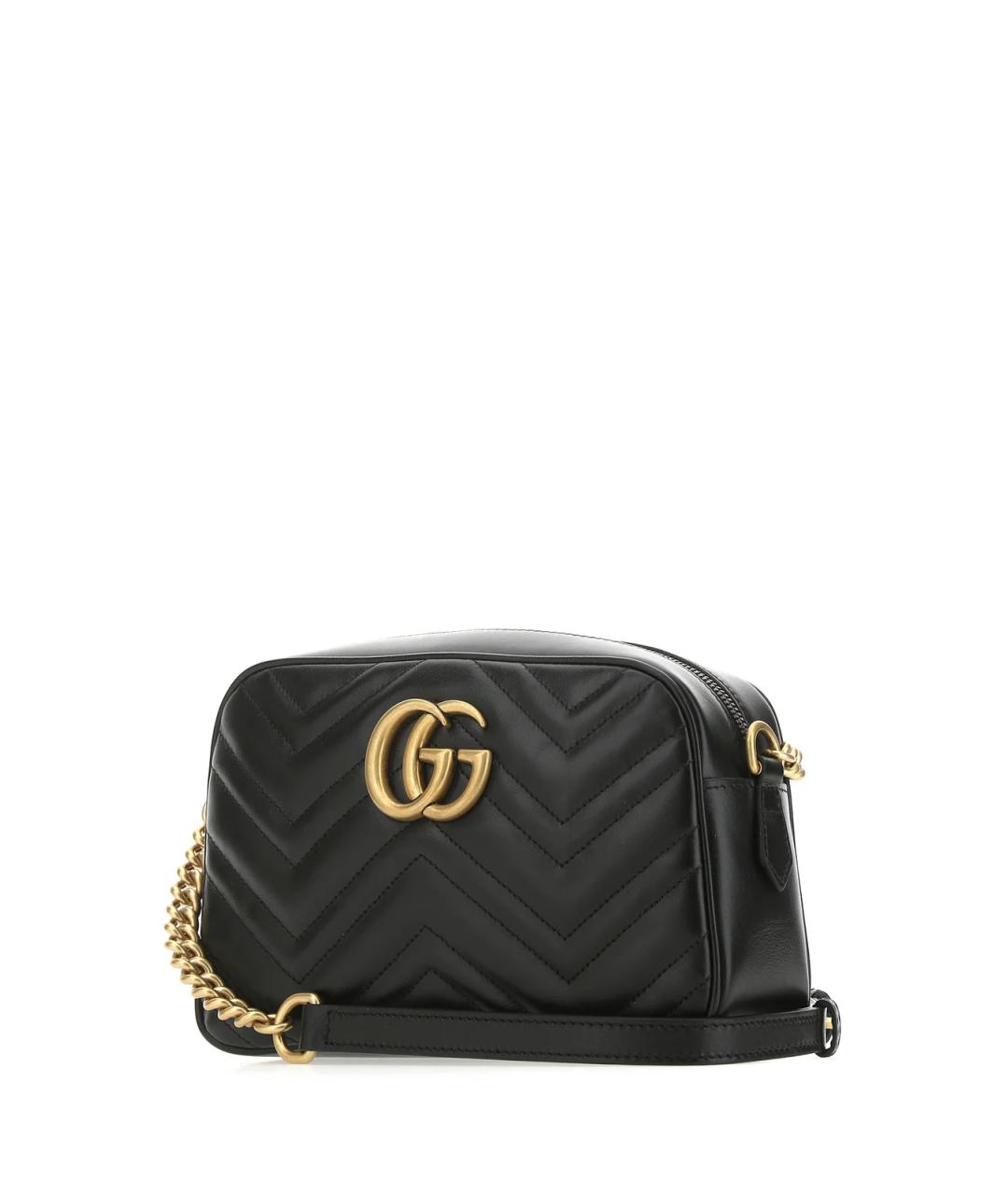 GUCCI Черная кожаная сумка через плечо, фото 3