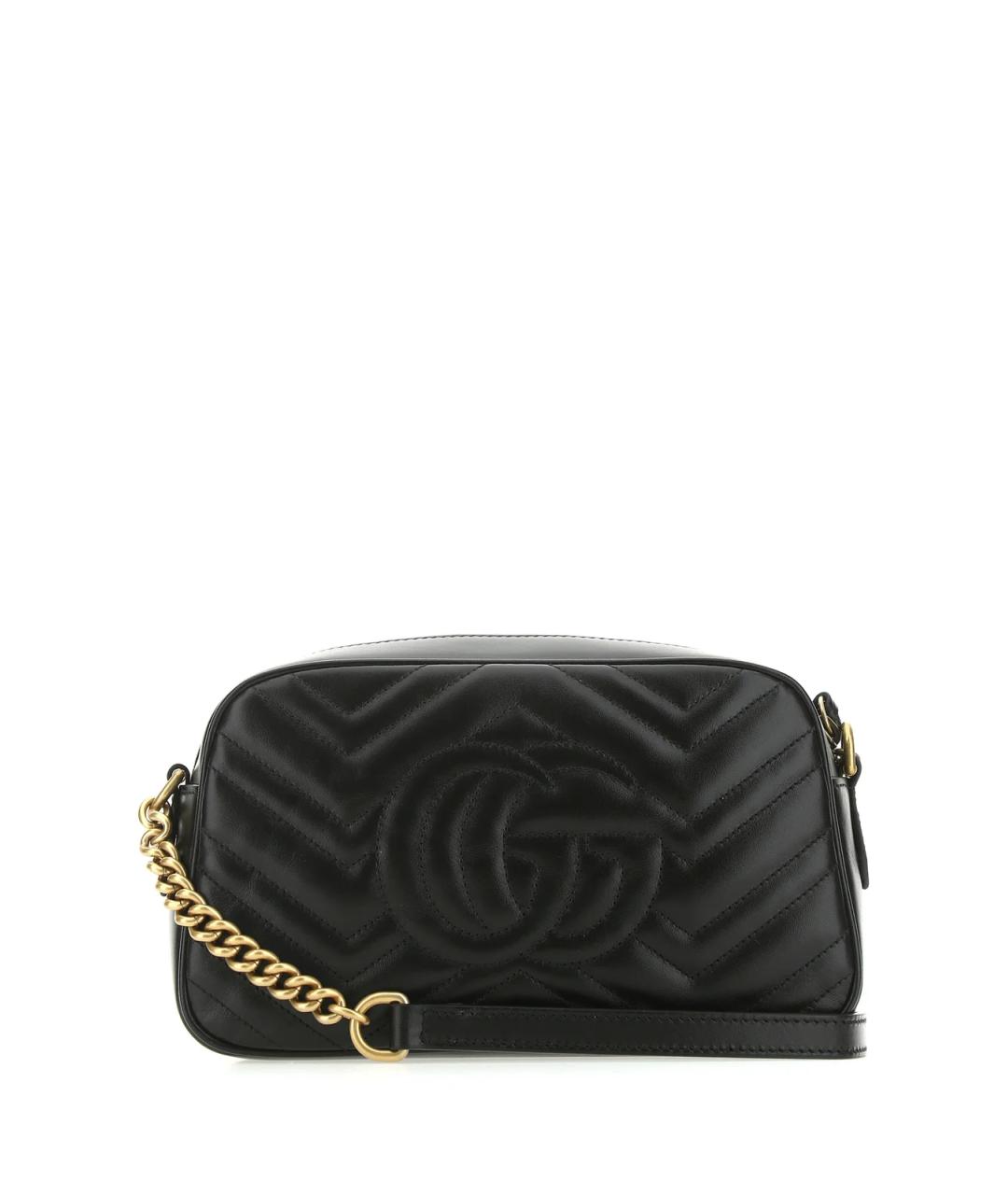 GUCCI Черная кожаная сумка через плечо, фото 2