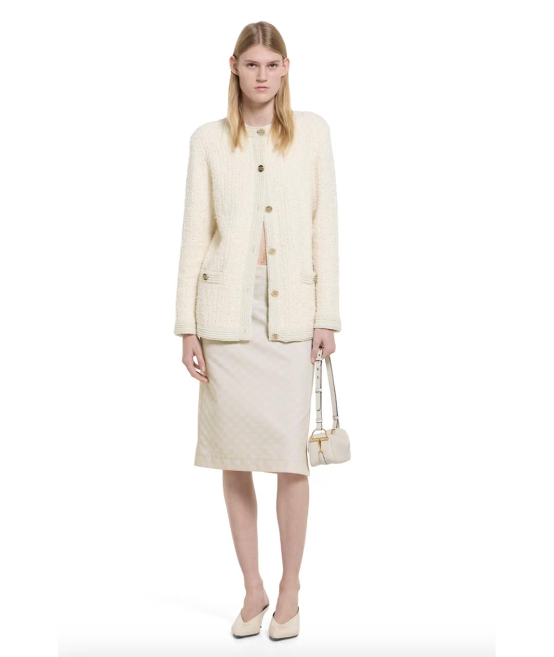 GUCCI Белый шерстяной кардиган, фото 2