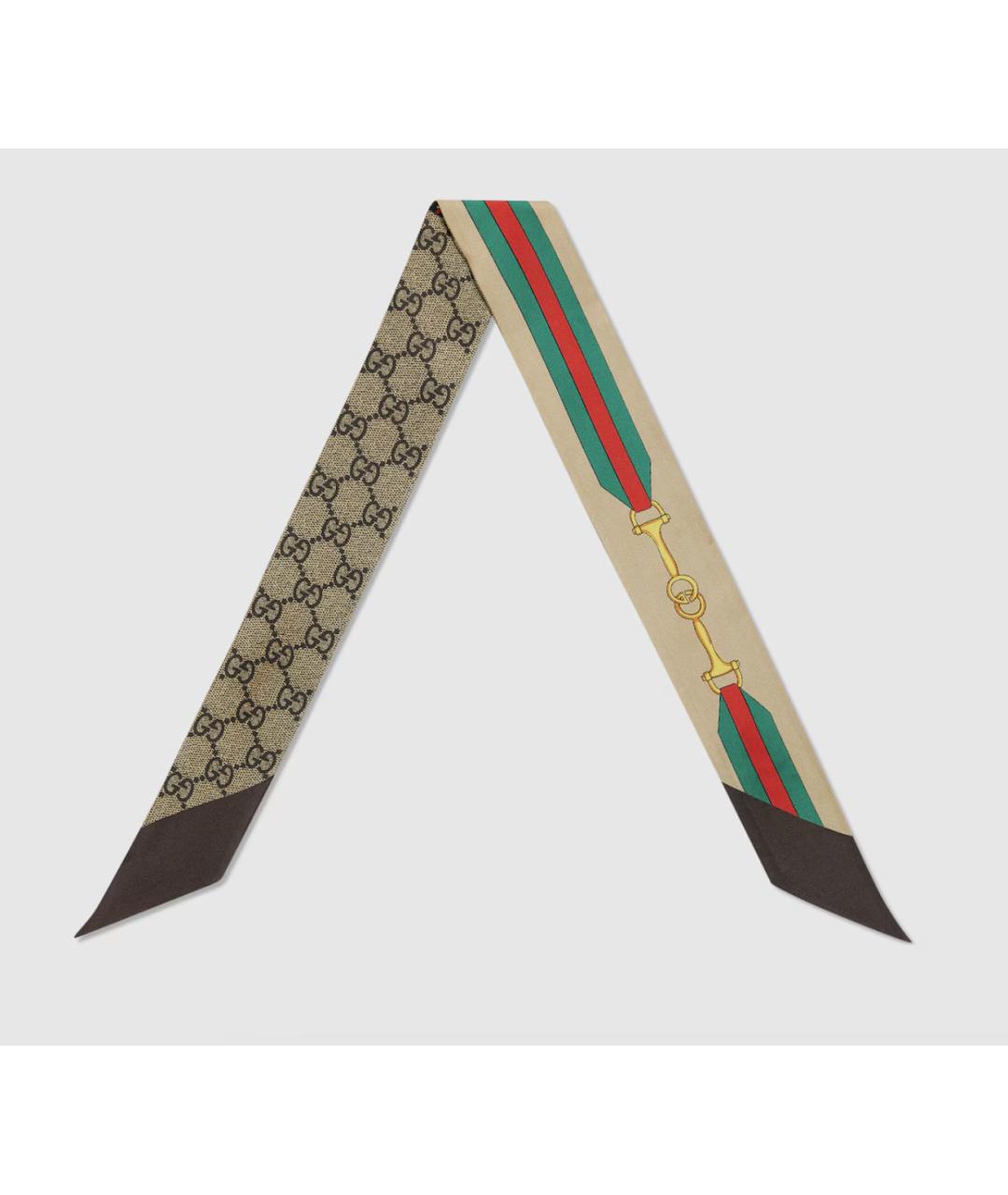 GUCCI Мульти шелковый шарф, фото 2