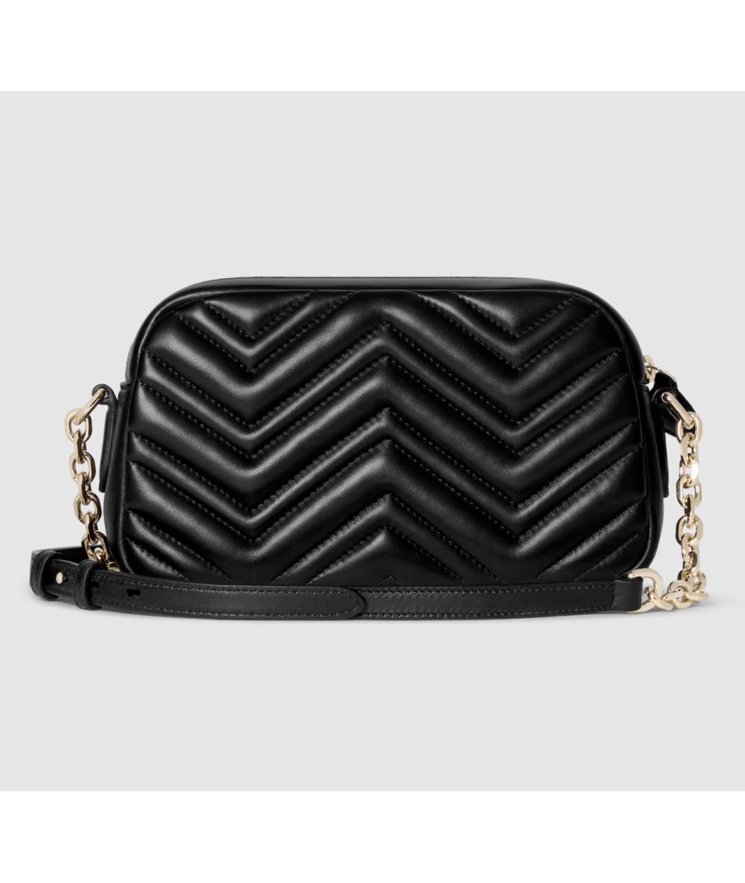 GUCCI Черная кожаная сумка через плечо, фото 4