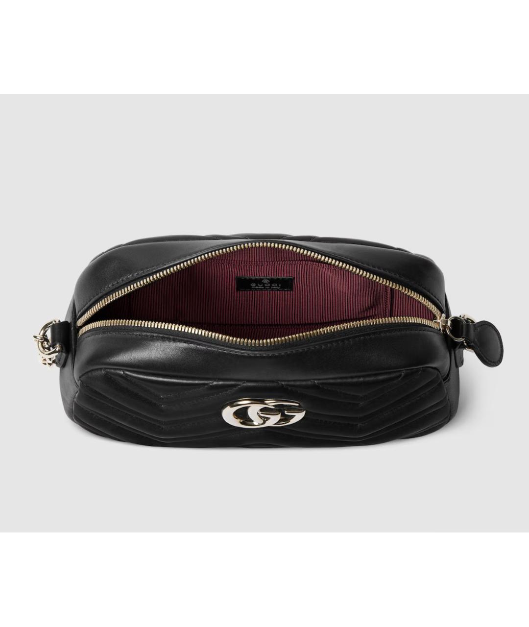 GUCCI Черная кожаная сумка через плечо, фото 5