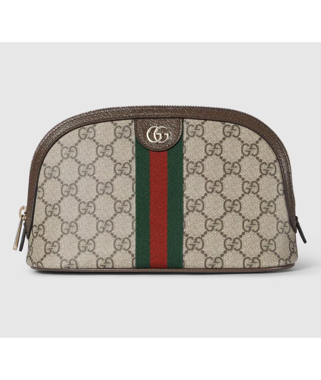 GUCCI Бежевая косметичка, фото 7