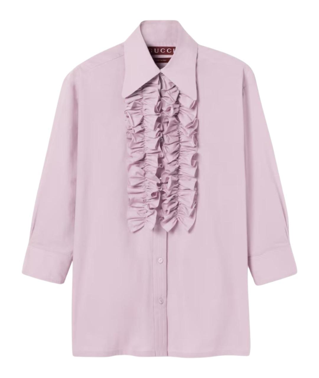 GUCCI Фиолетовая хлопковая рубашка, фото 1