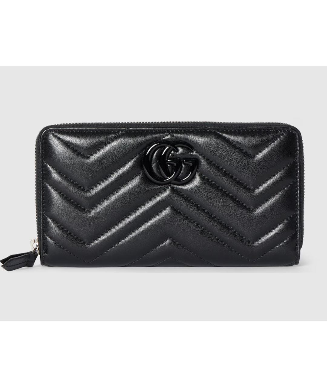 GUCCI Черный кожаный кошелек, фото 4