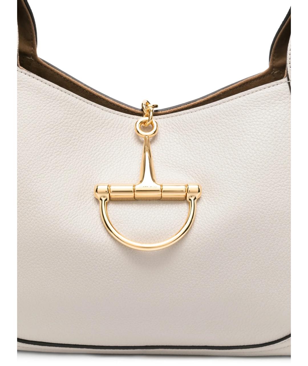 GUCCI Белая кожаная сумка через плечо, фото 4