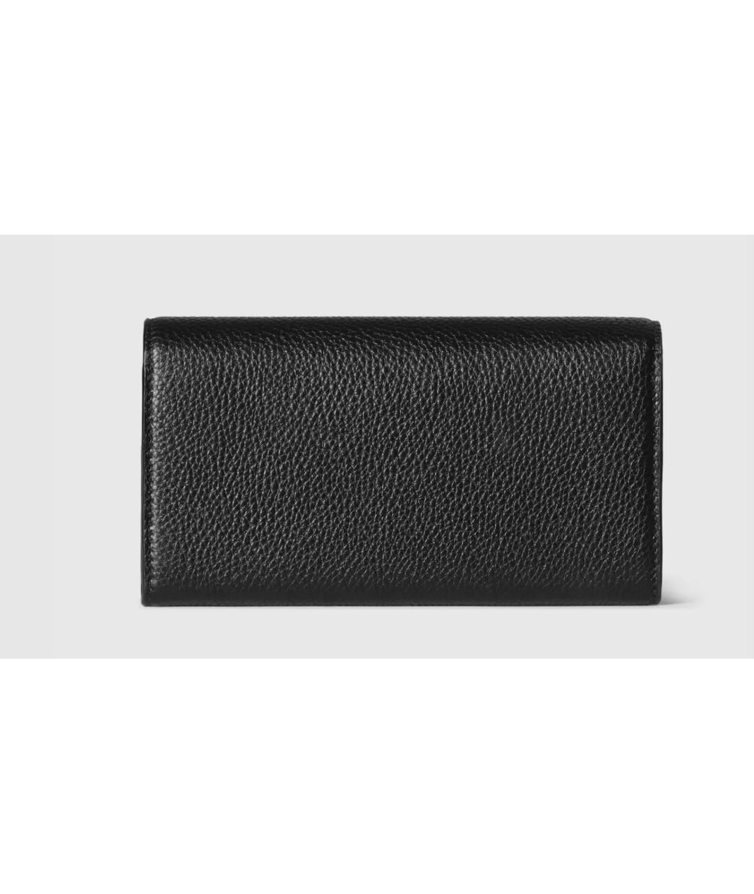GUCCI Черный кожаный кошелек, фото 3