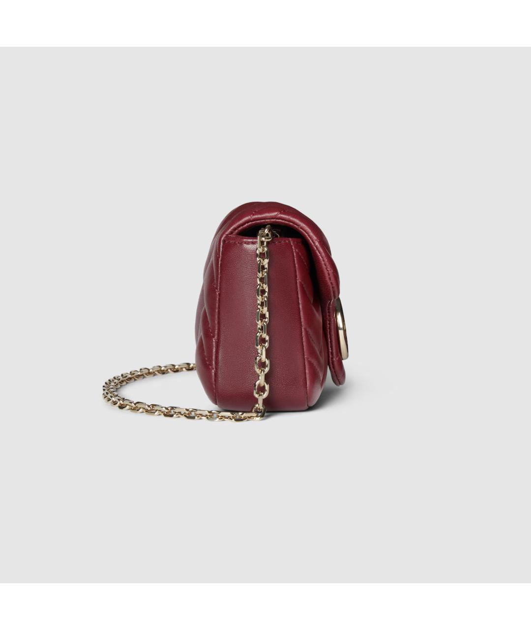 GUCCI Красная кожаная сумка через плечо, фото 6