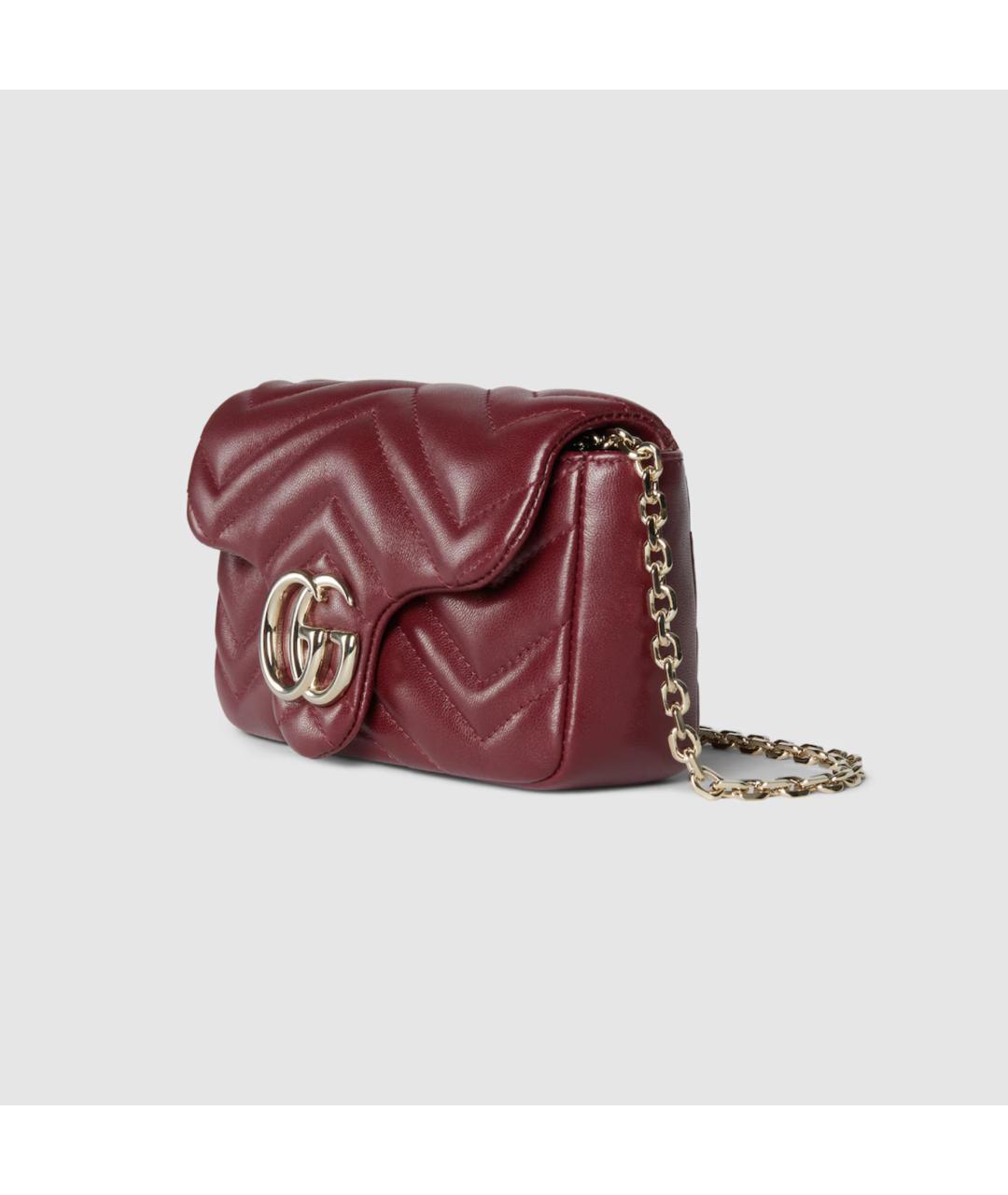 GUCCI Красная кожаная сумка через плечо, фото 2