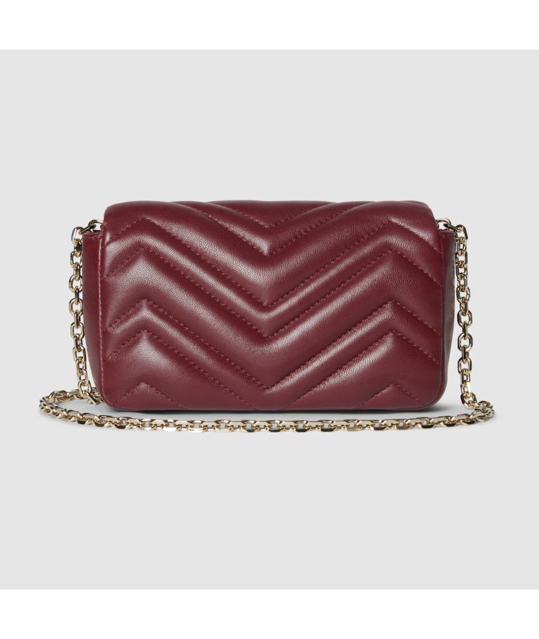 GUCCI Красная кожаная сумка через плечо, фото 5