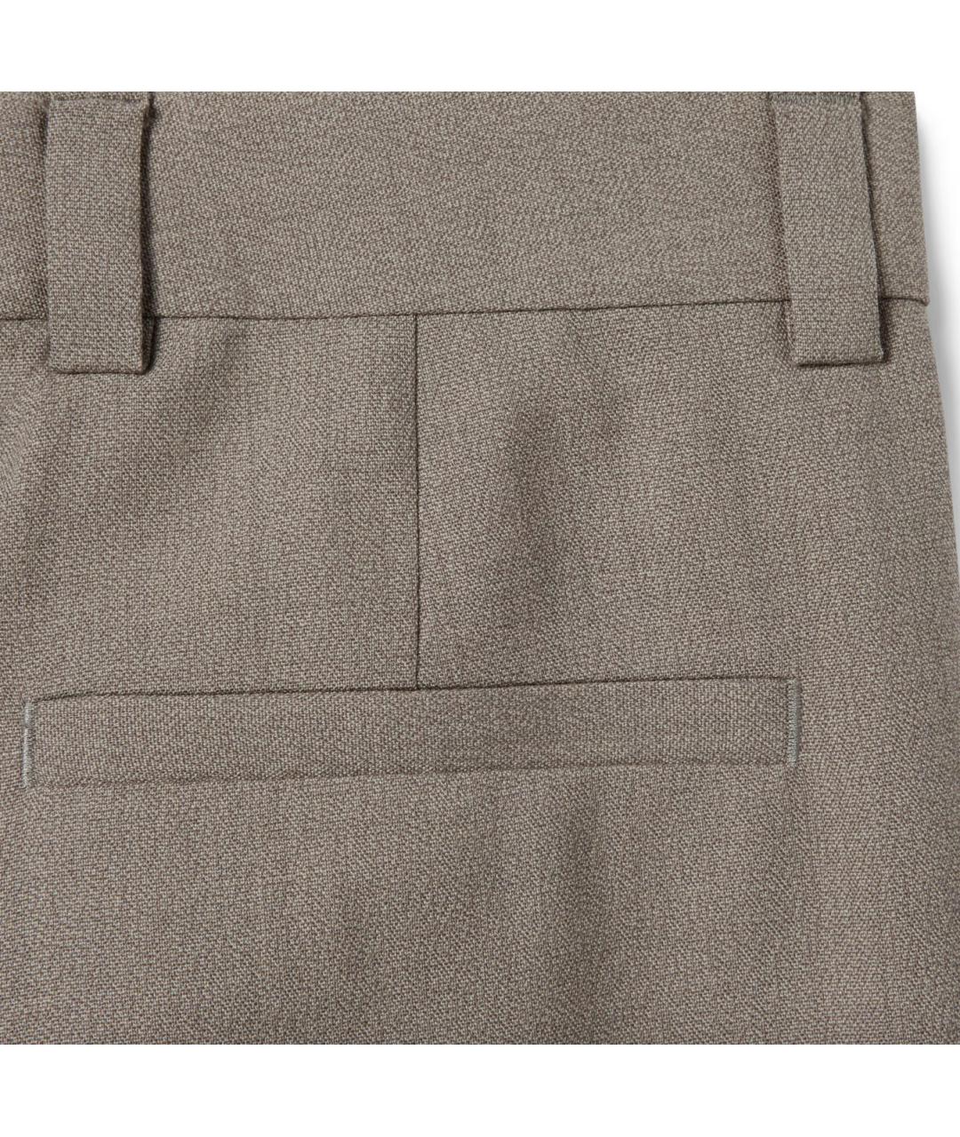 GUCCI Серые шерстяные прямые брюки, фото 6
