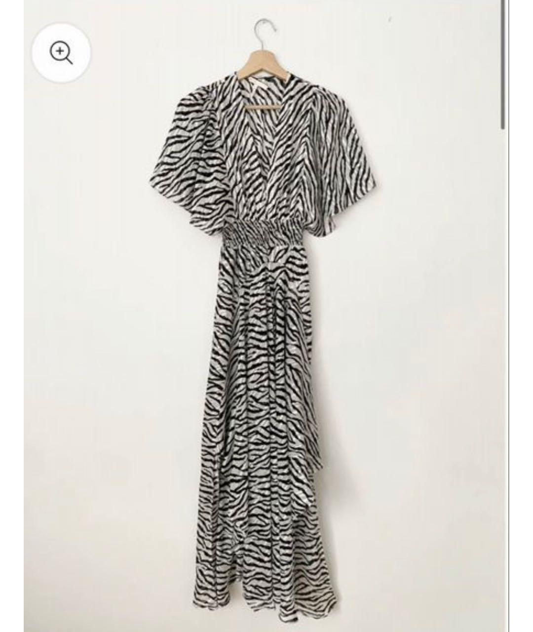 MAJE Мульти шелковое повседневное платье, фото 3