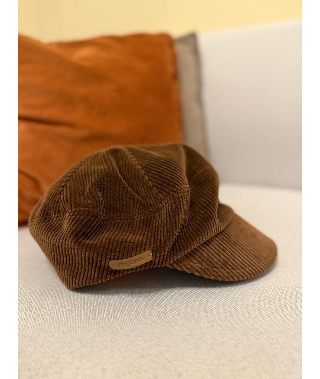 PRADA Коричневая кепка/бейсболка, фото 2