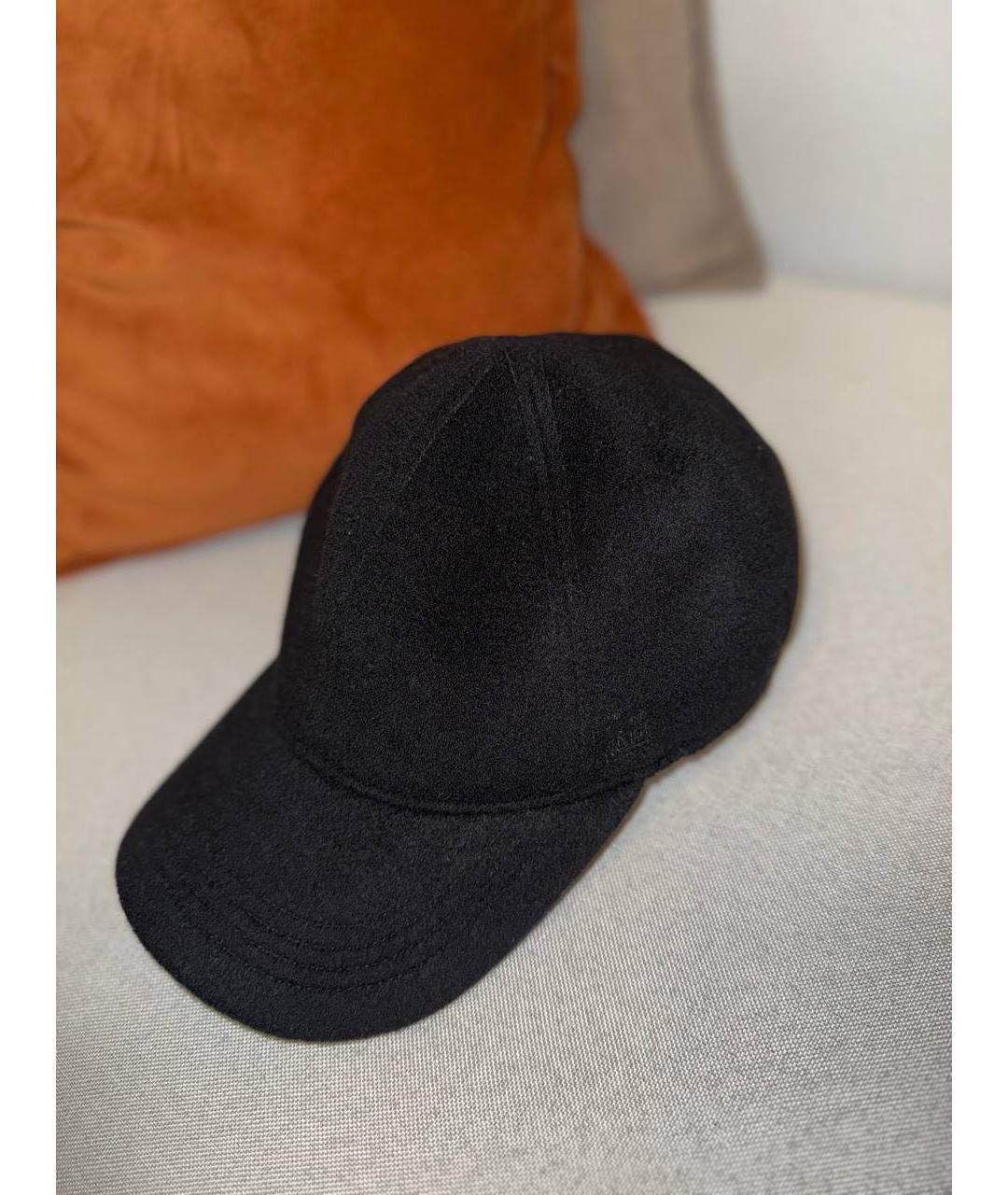 TOTEME Черная кашемировая кепка/бейсболка, фото 2