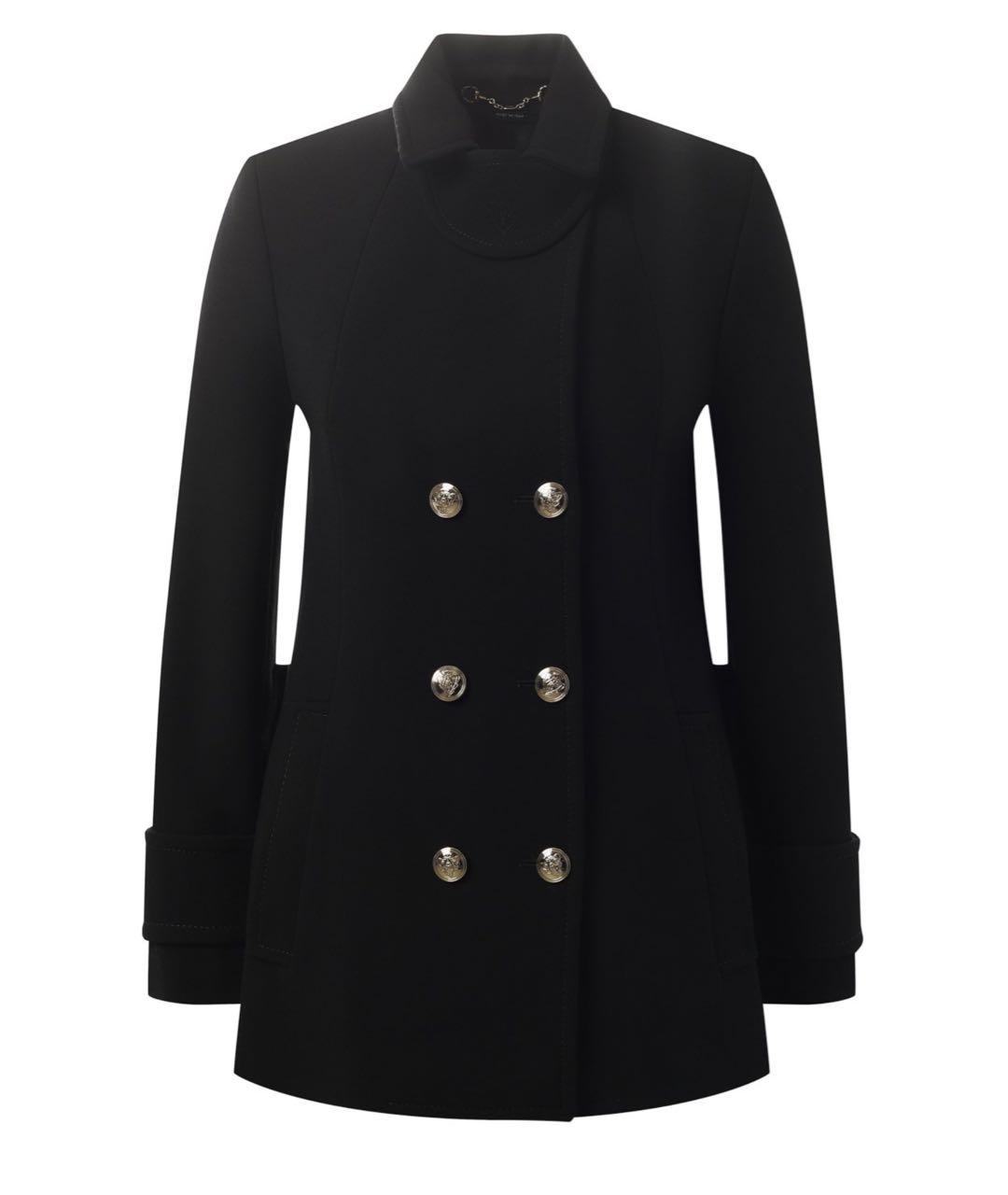 GUCCI Черное шерстяное пальто, фото 1