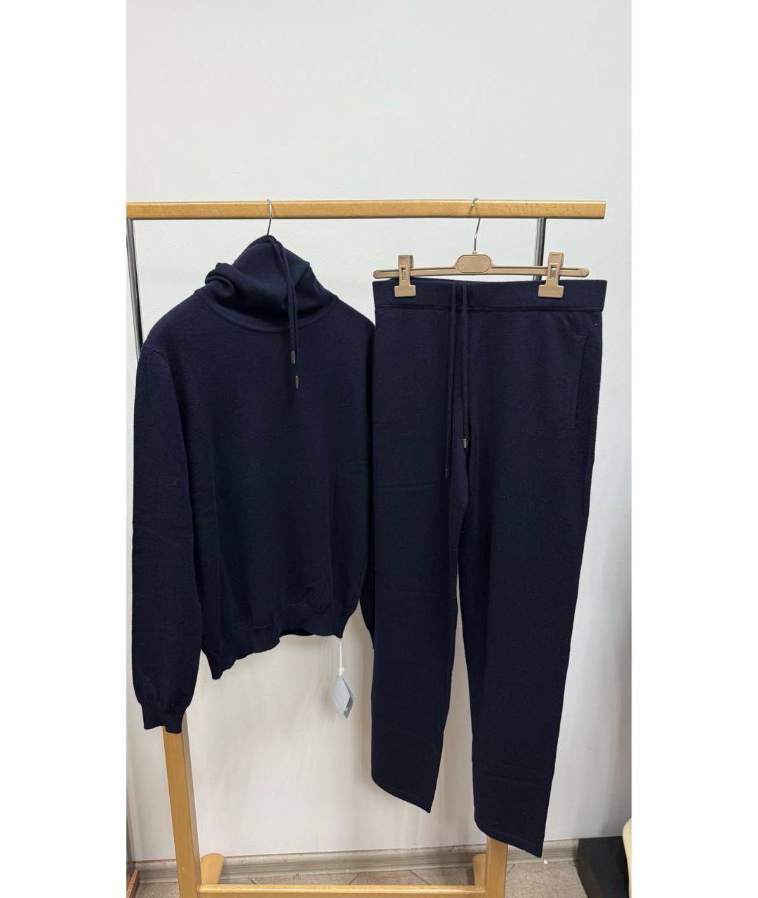 MALO Темно-синий повседневный костюм, фото 4