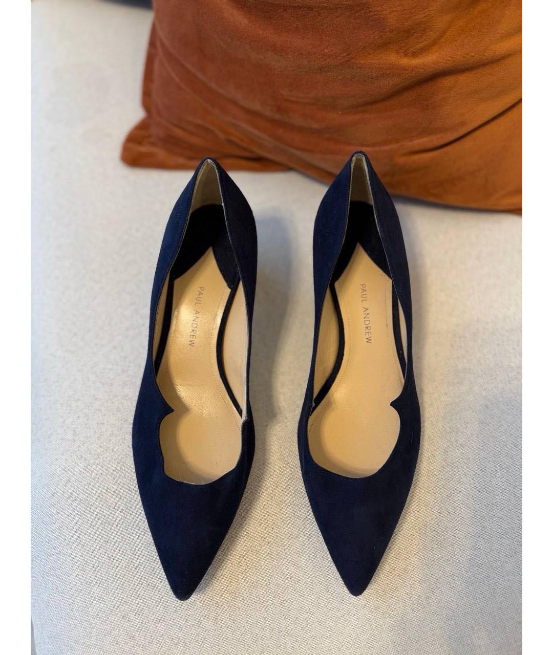 PAUL ANDREW Синие замшевые туфли, фото 2