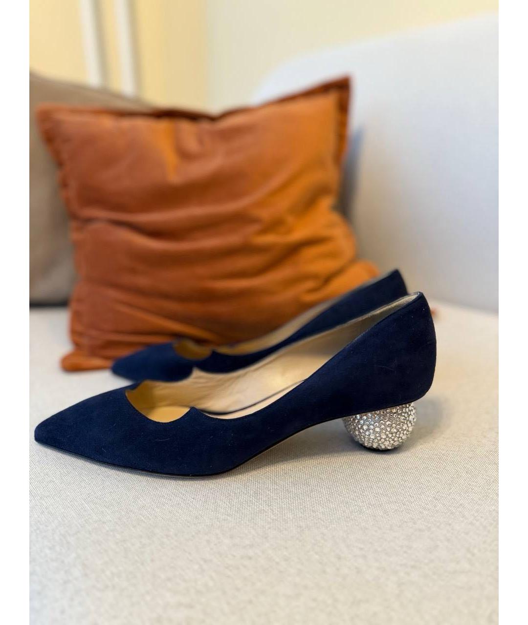 PAUL ANDREW Синие замшевые туфли, фото 8