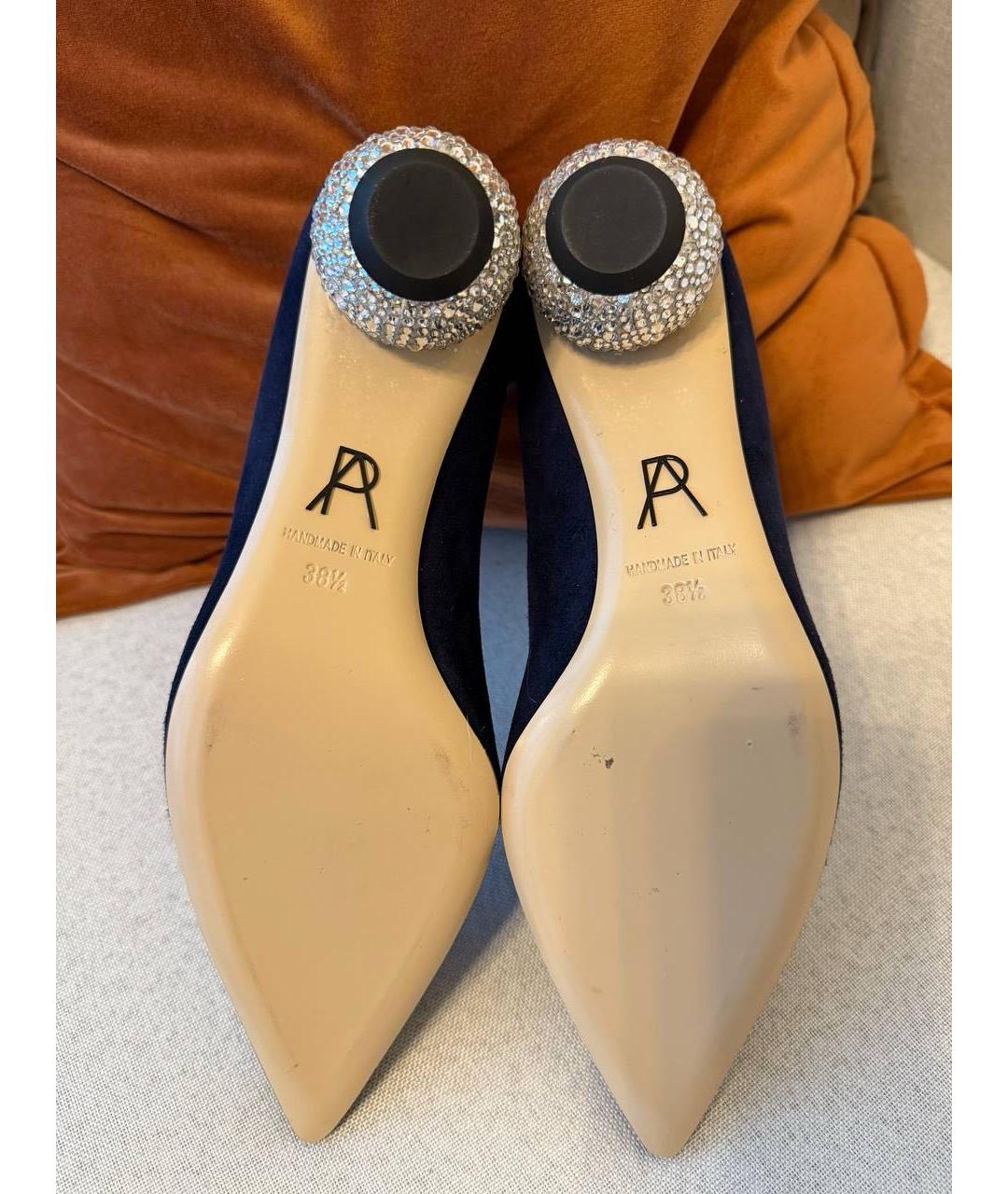 PAUL ANDREW Синие замшевые туфли, фото 4