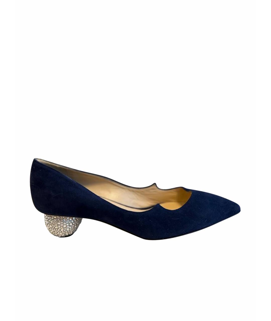 PAUL ANDREW Синие замшевые туфли, фото 1