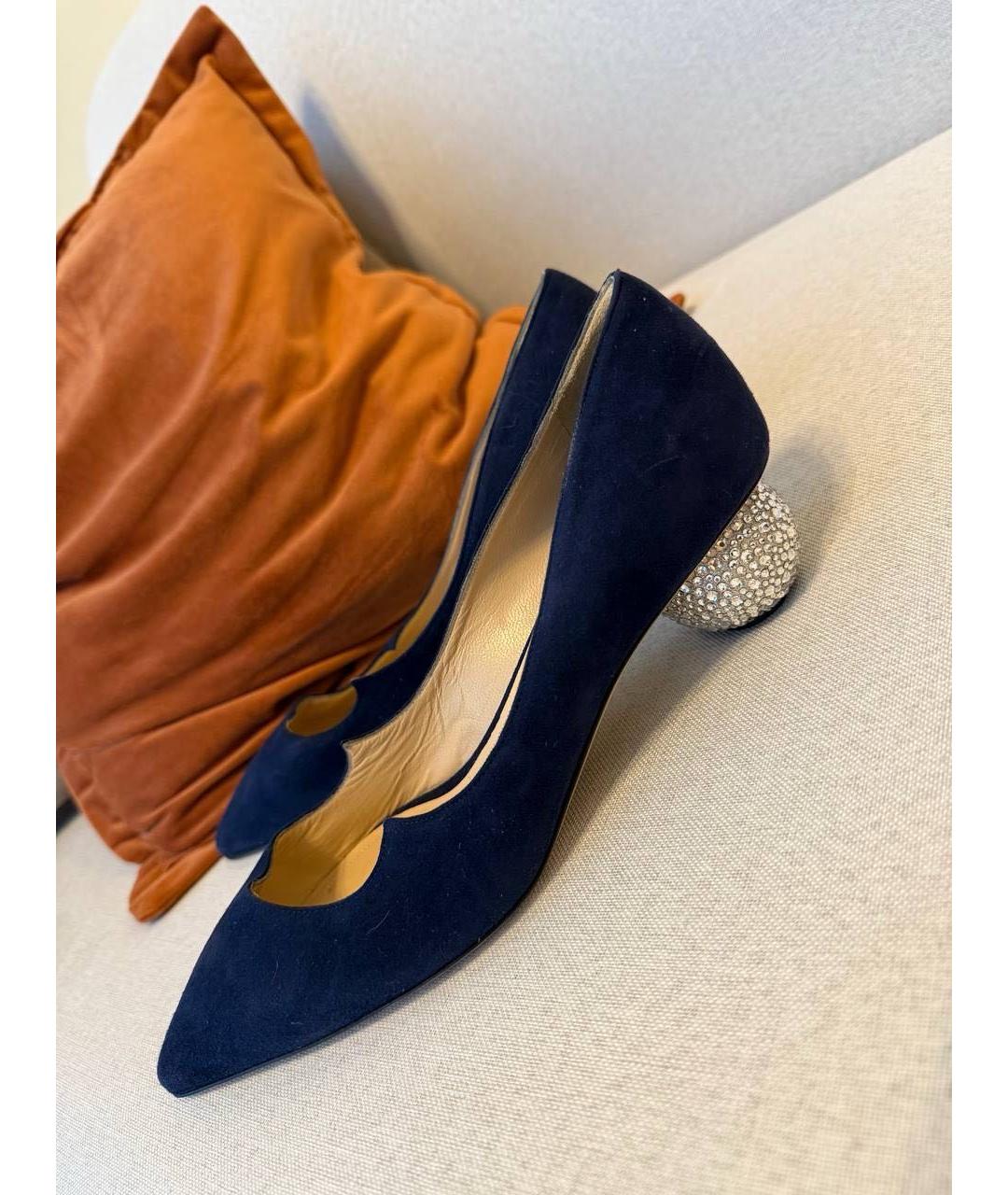 PAUL ANDREW Синие замшевые туфли, фото 6