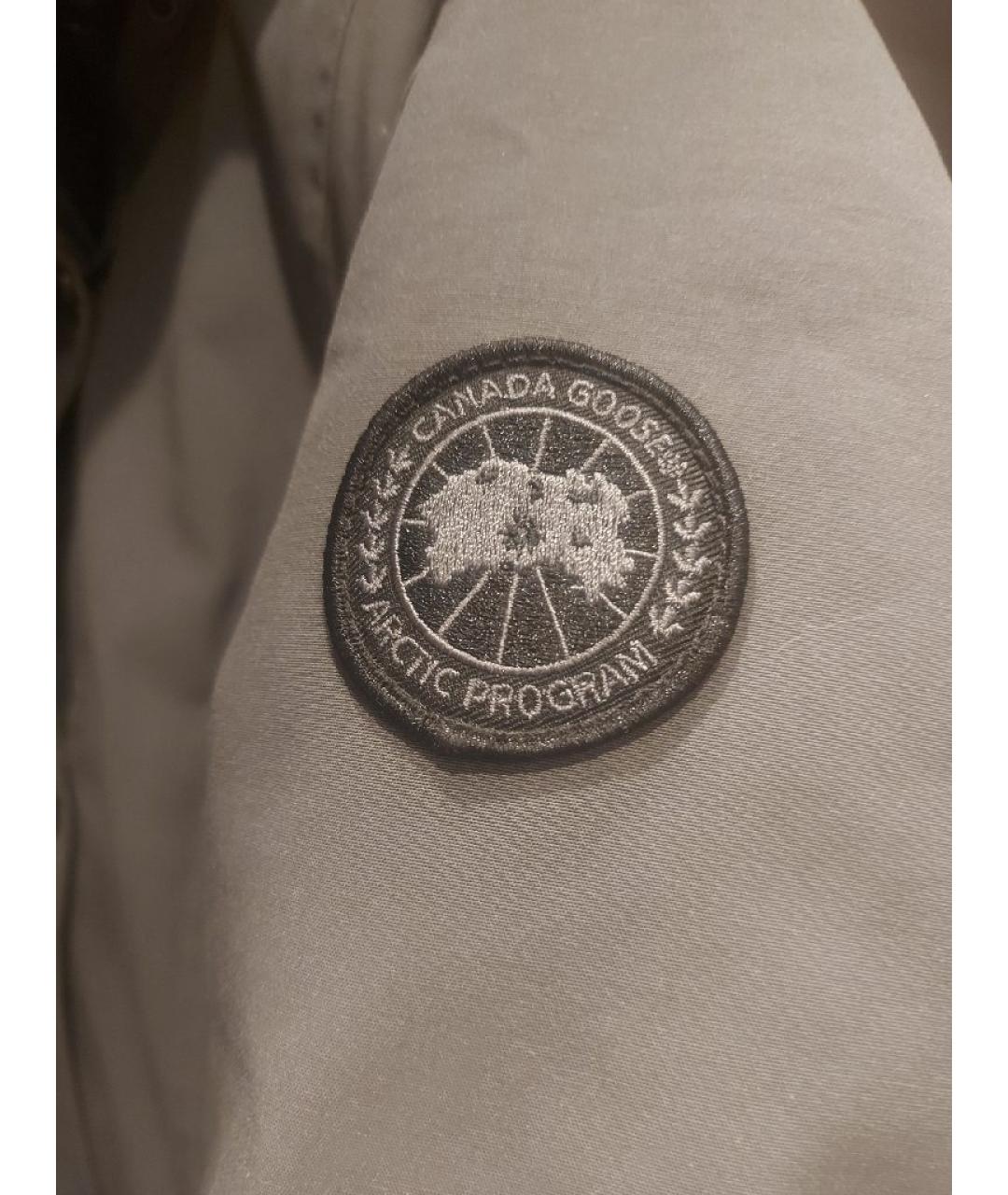 CANADA GOOSE Коричневая полиэстеровая куртка, фото 3