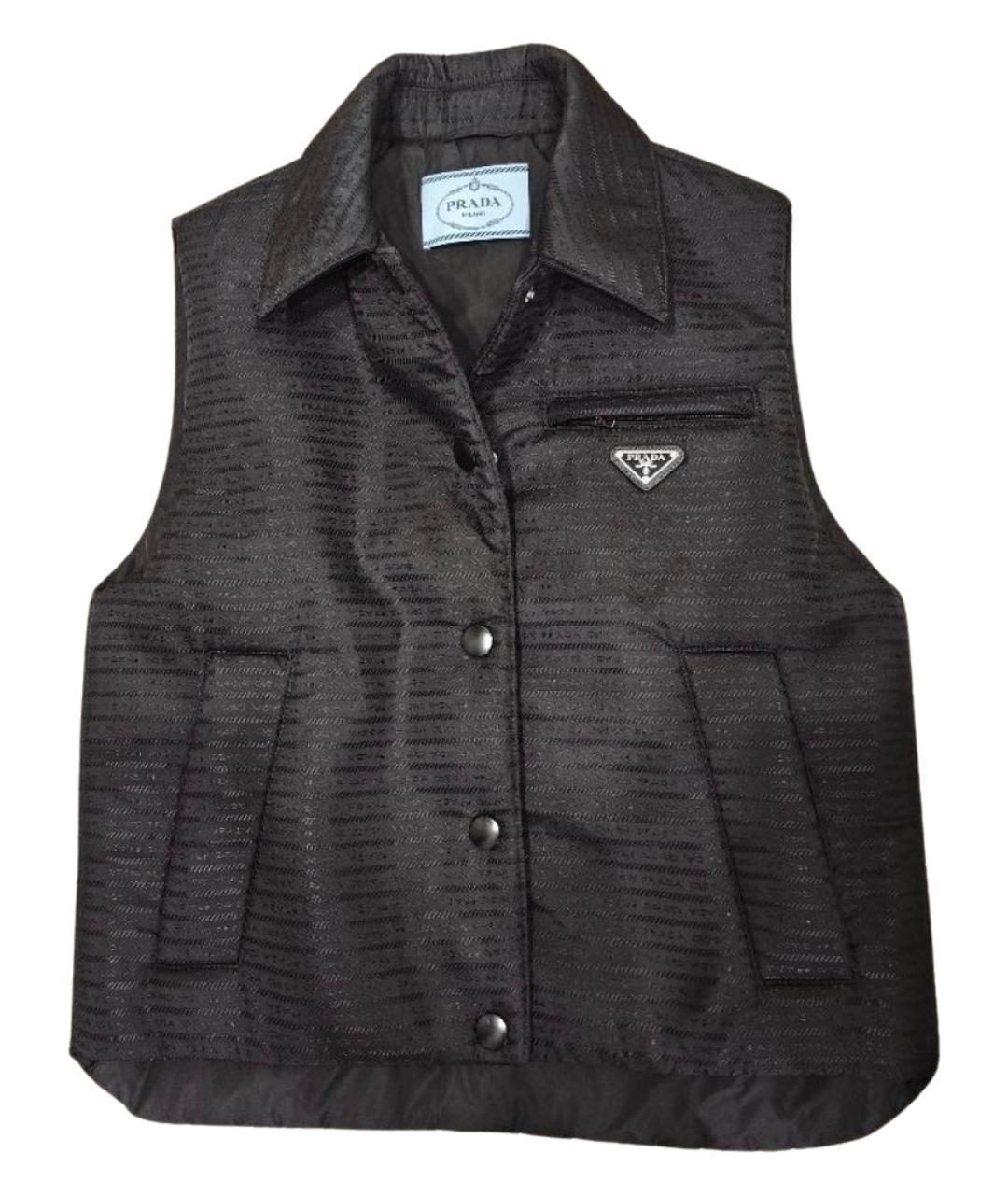 PRADA Черный полиэстеровый жилет, фото 1