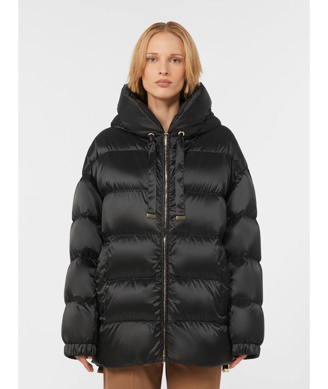 MAX MARA THE CUBE Темно-синий полиэстеровый пуховик, фото 5