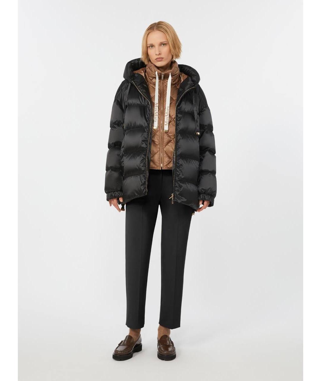 MAX MARA THE CUBE Темно-синий полиэстеровый пуховик, фото 3