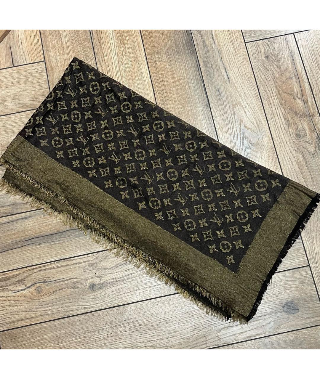 LOUIS VUITTON Мульти шелковый шарф, фото 5