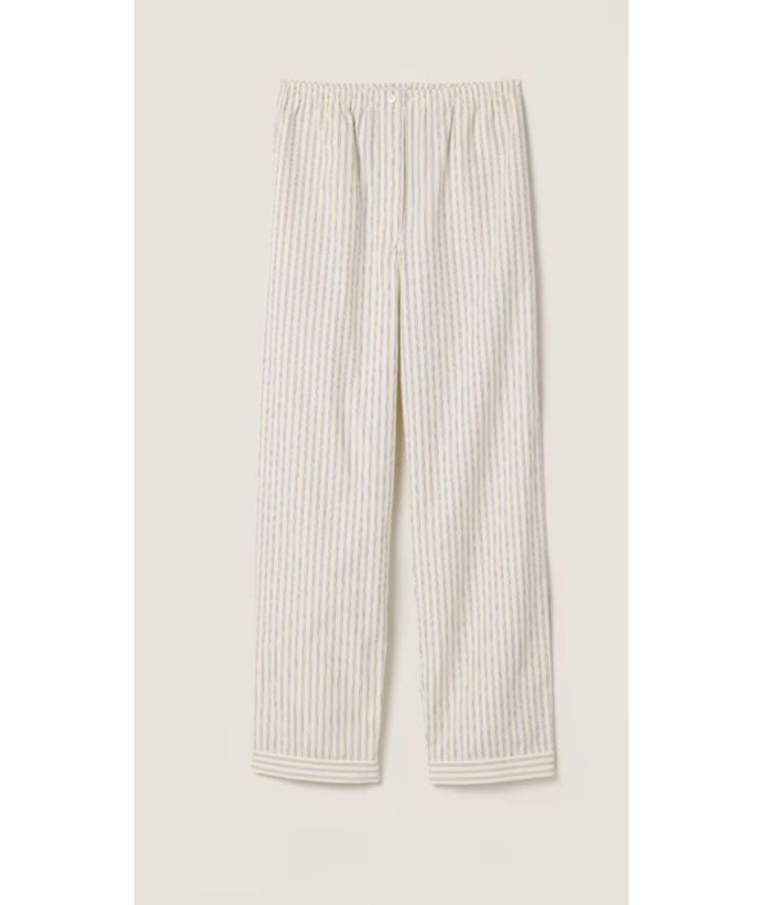 MIU MIU Бежевые хлопковые леггинсы и велосипедки, фото 9