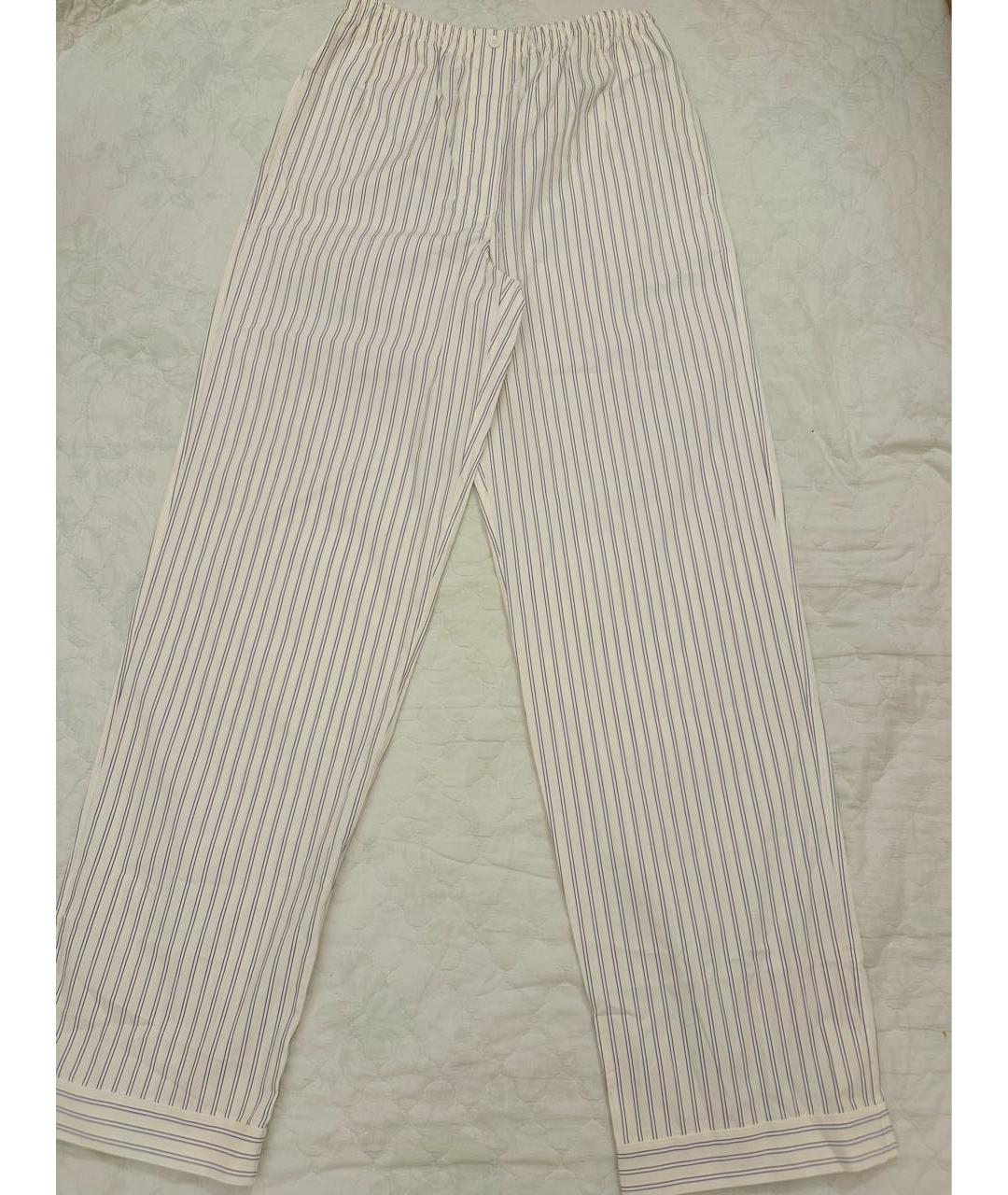 MIU MIU Бежевые хлопковые леггинсы и велосипедки, фото 2